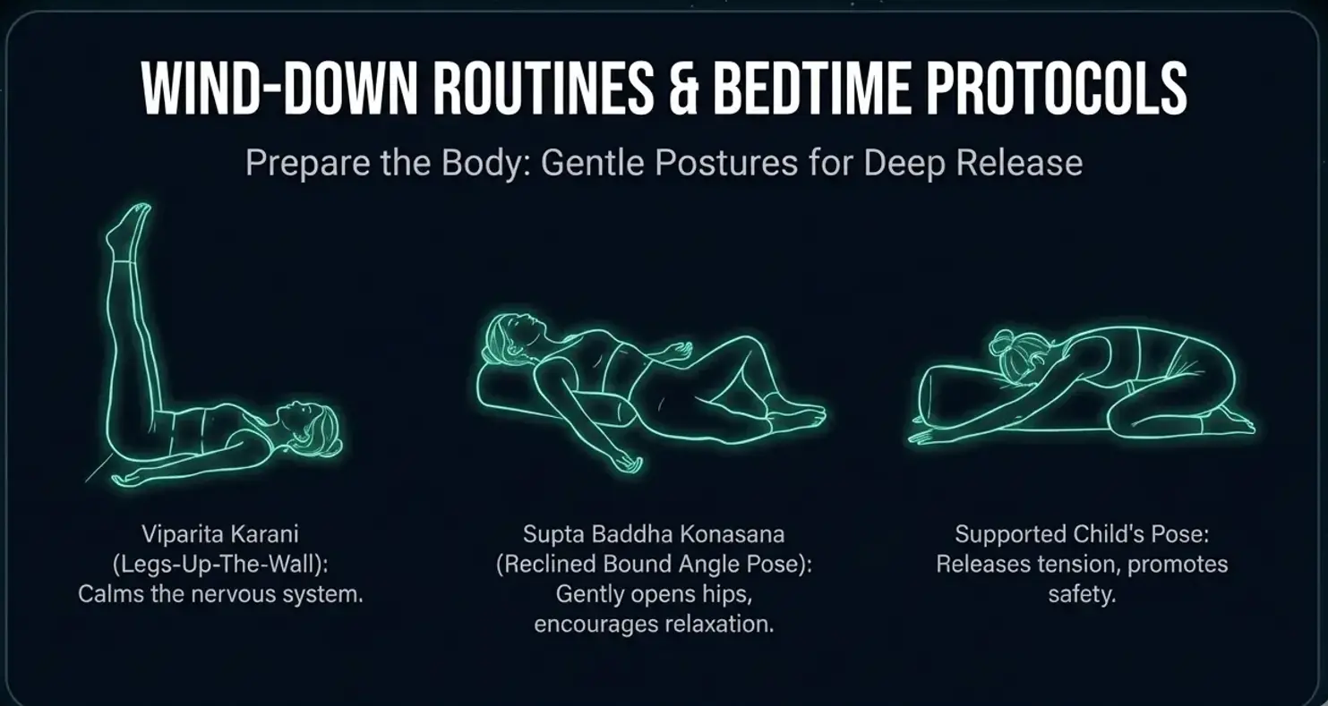 Wind down Yogic postures